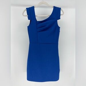 Bebe Blue Cocktail Dress, Stretch Knit, Women's Extra Small